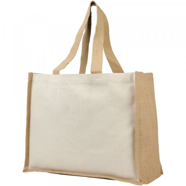 Varai 320 g/m² canvas en jute boodschappentas 23L