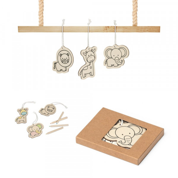 FAUNE. Kleurset voor kinderen in hout