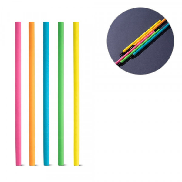 LUCIAN. Houten fluorescerende potlood met hardheid HB